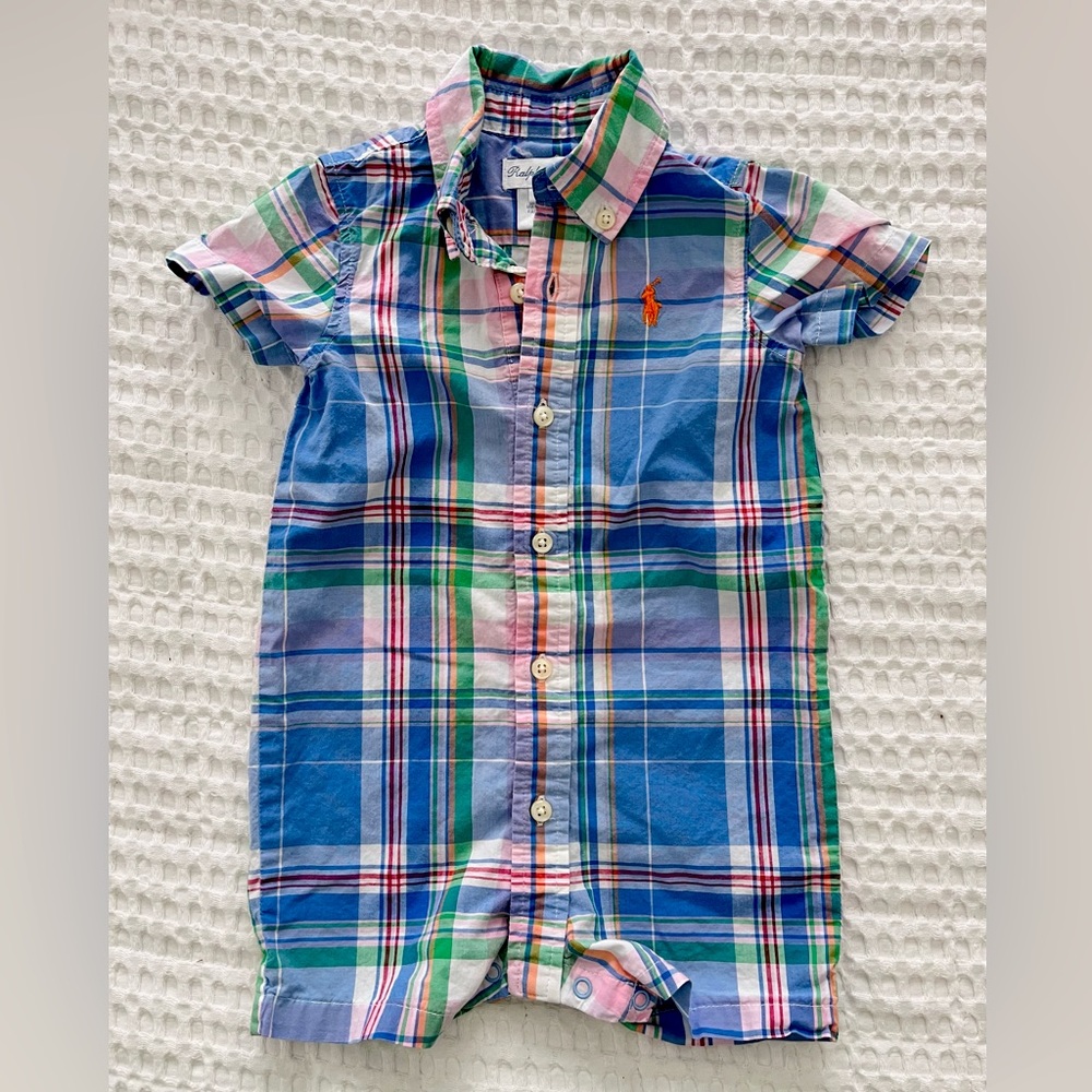 6M Ralph Lauren Plaid button Shortall
